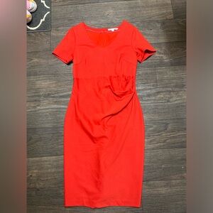 Red VNeck Boden Dress